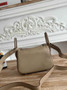Hermes Lindy Mini Bag Togo Leather Light Gray Silver H68622 - Default Title - View 3