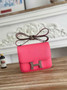 Hermes Constance Epsom Leather 19cm Dark Pink Silver H082234 - Default Title - View 1