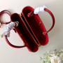 Louis Vuitton M41048 Montaigne MM Monogram Empreinte Leather Red
