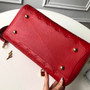 Louis Vuitton M41048 Montaigne MM Monogram Empreinte Leather Red