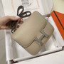 Hermes Constance Bag 19 Light Gray Epsom Leather Silver H083917 - Default Title - View 4