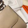 Hermes Constance Bag 19 Light Gray Epsom Leather Silver H083917 - Default Title - View 5