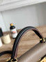 Hermes Kelly Bag 19 Epsom Leather Gray Black Gold H82356 - Default Title - View 6