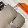 Hermes Constance Bag Epsom Gray Leather Silver H2555 - Default Title - View 8