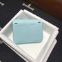Hermes Mini Halzan 22 Bag Light Blue Swift Leather H082132 - Default Title - View 3