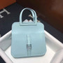Hermes Mini Halzan 22 Bag Light Blue Swift Leather H082132 - Default Title - View 1