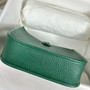 Hermes Evelyne III 17 Togo Green Leather Bag Silver H5661 - Default Title - View 5