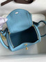 Hermes Lindy Mini Bag Blue Togo Leather Gold Hardware H8646 - Default Title - View 3