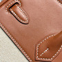 Hermès Birkin Bag 25cm Silver Hardware Brown Swift Leather Canvas - Default Title - View 7