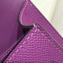 Hermes Constance Box Epsom Leather Purple Silver H082686 - Default Title - View 7