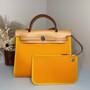 Hermès Herbag Zip 31 hobnailed bag h085131 apricot yellow - Default Title - View 2