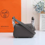 Hermes Lindy Mini Bag Dark Gray Togo Leather Silver Hardware H8600 - Default Title - View 2