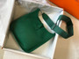Hermès Evelyne III 29 Taurillon Clemence Shoulder Bag Green Silver - Default Title - View 4