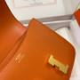 Hermes Constance Bag 19 Orange Epsom Leather Gold H083911 - Default Title - View 7