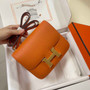 Hermes Constance Bag 19 Orange Epsom Leather Gold H083911 - Default Title - View 2