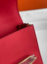 Hermès Mini Roulis Bag Red Evercolor Gold Hardware H50300 - Default Title - View 6