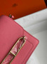 Hermès Mini Roulis Bag Pink Evercolor Gold Hardware H50304 - Default Title - View 4