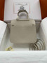 Hermes Halzan 25 Bag Beige Togo Leather Gold H082162 - Default Title - View 3
