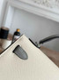 Hermes Kelly Bag 19 Epsom Leather Beige Silver H82331 - Default Title - View 4