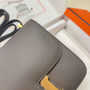 Hermes Constance Bag 19 Dark Gray Epsom Leather Gold H083907 - Default Title - View 5