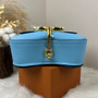 Hermès Della Cavalleria Mini Bag Epsom Calfskin Blue Gold Hardware - Default Title - View 7