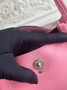 Hermes Lindy Mini Bag Togo Leather Pink Silver H68627 - Default Title - View 7