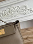 Hermès 24/24 Mini Bag Evercolor Swift Leather Dark Gray Gold - Default Title - View 6