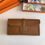 Hermes Jige 29 Wallet Clutch In Epsom Leather Light Brown - Default Title - View 1