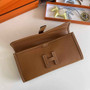 Hermes Jige 29 Wallet Clutch In Epsom Leather Light Brown - Default Title - View 2