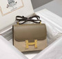 Hermes Constance 23 Box Epsom Leather Gray Gold H082806 - Default Title - View 2