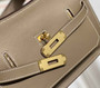Hermes Jypsiere mini bag Gray Swift Leather Gold H25600 - Default Title - View 5