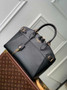 Louis Vuitton Lock It MM High End M22914 Black Leathers