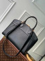 Louis Vuitton Lock It MM High End M22914 Black Leathers