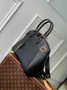 Louis Vuitton Lock It MM High End M22914 Black Leathers