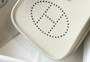 Hermès Evelyne 18 Togo Leather Shoulder Mini Bag Silver Beige - Default Title - View 5