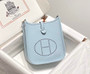 Hermes Mini Evelyne 16 Bag in Taurillon Clemence Leather H069431 - Default Title - View 1