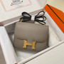 Hermes Constance Bag Epsom Gray Leather Gold H2554 - Default Title - View 1