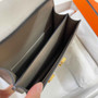 Hermes Constance Bag Epsom Gray Leather Gold H2554 - Default Title - View 4