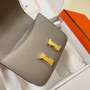 Hermes Constance Bag Epsom Gray Leather Gold H2554 - Default Title - View 7