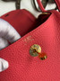 Hermes Lindy Mini Bag Pink Togo Leather Gold Hardware H8642 - Default Title - View 7