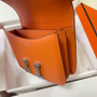 Hermes Constance Bag 19 Orange Epsom Leather Silver H083910 - Default Title - View 6