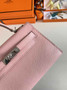 Hermès Kelly II Sellier Mini 2024 Goatskins Pink Leather Silver - Default Title - View 5