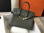 Hermès Birkin 30cm dark green Togo gold Hardware - Default Title - View 1