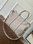 Louis Vuitton Georges Tote MM Bag M11664 Gray calfskin leather