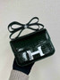 Hermes Constance Crocodile Leather Green Silver H282266 - 19cm - View 1