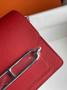 Hermès Mini Roulis Bag Red Evercolor Silver Hardware H50301 - Default Title - View 4
