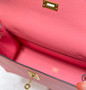 Hermès Kelly Danse II pink Evercolor leather with gold - Default Title - View 9