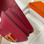 Hermes Constance Bag 19 Dark Red Epsom Leather Gold H0839331 - Default Title - View 7