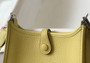 Hermès Evelyne 18 Togo Leather Shoulder Mini Bag Silver Light Yellow - Default Title - View 8