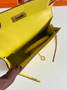 Hermès Kelly II Sellier Mini 2024 Yellow Goatskins Leather Gold - Default Title - View 7